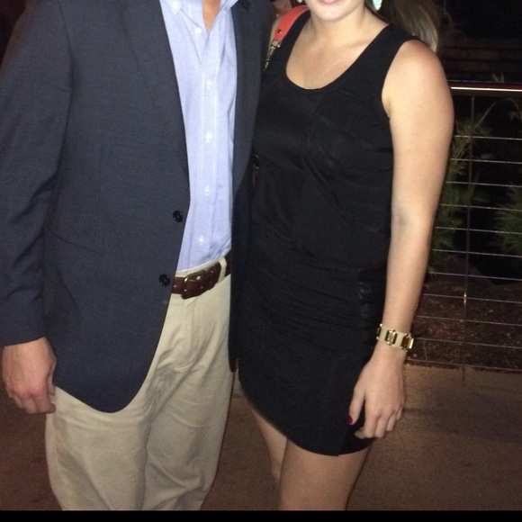 Black Dress with Leather lining - Picture 2 of 6